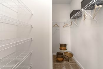 Ample home storage with oversized walk-in closets